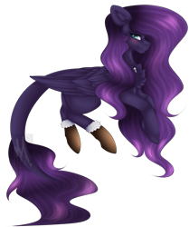 Size: 2335x2797 | Tagged: safe, artist:mauuwde, imported from derpibooru, oc, oc only, oc:ender heart, pegasus, pony, chest fluff, female, high res, mare, simple background, solo, transparent background