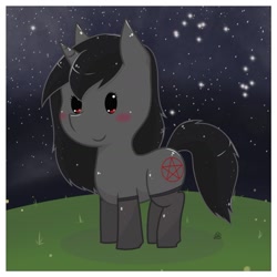 Size: 1589x1589 | Tagged: safe, artist:rockarboom, imported from derpibooru, oc, oc only, oc:senus, pony, request, witch