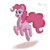 Size: 1700x1700 | Tagged: safe, artist:hypno, imported from derpibooru, pinkie pie, pony, female, jumping, open mouth, simple background, solo, white background