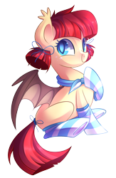 Size: 1900x2916 | Tagged: safe, artist:drawntildawn, imported from derpibooru, oc, oc only, oc:burger bite, bat pony, pony, clothes, simple background, smug wendy's, socks, solo, striped socks, transparent background, wendy's