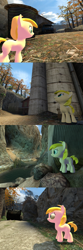 Size: 1400x4200 | Tagged: safe, artist:soad24k, imported from derpibooru, oc, oc only, oc:chipper leaf, pony, 3d, absurd resolution, cyoa, cyoa:filly adventure, female, filly, gmod