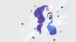 Size: 1920x1080 | Tagged: safe, artist:jave-the-13, artist:vladimirmacholzraum, edit, imported from derpibooru, rarity, female, gray background, simple background, solo, vector, wallpaper, wallpaper edit