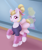 Size: 998x1187 | Tagged: safe, artist:dusthiel, imported from derpibooru, hoofer steps, earth pony, pony, on your marks, ballerina, ballet, butt, clothes, female, leg warmers, looking at you, mare, mirror, plot, raised hoof, raised leg, smiling, solo, tongue out, tutu