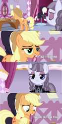 Size: 800x1600 | Tagged: safe, edit, edited screencap, imported from derpibooru, screencap, applejack, inky rose, earth pony, pony, honest apple, butt, comic, image macro, lemme smash, meme, plot, screencap comic