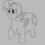 Size: 560x560 | Tagged: safe, artist:andelai, imported from derpibooru, twilight sparkle, twilight sparkle (alicorn), pony, animated, blinking, chubby, fat, female, gif, gray background, grayscale, monochrome, obese, plump, princess twilard, simple background, smiling, solo, the ass was fat, thick, thighlight sparkle, thunder thighs, twilard sparkle, twilight has a big ass, walk cycle, walking