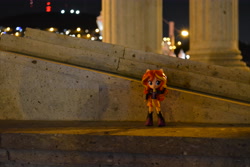 Size: 6000x4000 | Tagged: safe, artist:hero1290, imported from derpibooru, sunset shimmer, equestria girls, absurd resolution, doll, equestria girls minis, eqventures of the minis, female, irl, night, photo, solo, toy