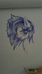 Size: 810x1440 | Tagged: artist needed, safe, imported from derpibooru, oc, oc only, oc:shadow melody, pony, solo, traditional art