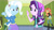 Size: 2880x1620 | Tagged: safe, artist:namygaga, imported from derpibooru, starlight glimmer, sunset shimmer, trixie, human, equestria girls, mirror magic, spoiler:eqg specials, beanie, canterlot high, clothes, hallway, hat, jacket, looking at each other, looking back, pants, shirt, smiling, trio