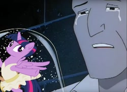 Size: 1258x904 | Tagged: safe, imported from derpibooru, twilight sparkle, twilight sparkle (alicorn), alicorn, pony, a royal problem, ballerina, batman the animated series, crying, mr. freeze, tutu, twilarina, twilight stalker