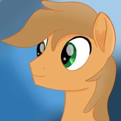 Size: 500x500 | Tagged: safe, artist:jbond, imported from derpibooru, oc, oc only, oc:jacky breeze, pegasus, pony, abstract background, bust, cute, male, movie accurate, pegasus oc, portrait, simple background, solo, stallion, style emulation