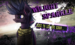 Size: 4000x2394 | Tagged: safe, artist:weirdcloud, imported from derpibooru, twilight sparkle, alicorn, absurd resolution, borderlands, twilight sparkle (alicorn), wallpaper