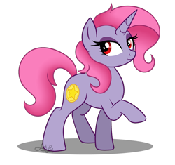 Size: 1700x1600 | Tagged: safe, artist:jack-pie, imported from derpibooru, oc, oc only, oc:violet sapphire, pony, unicorn, female, mare, raised hoof, simple background, solo, transparent background, vector