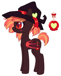 Size: 2267x2824 | Tagged: safe, artist:hawthornss, imported from derpibooru, oc, oc only, oc:toffee apple, bat pony, pony, hat, simple background, transparent background