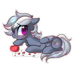 Size: 900x835 | Tagged: safe, artist:kaltwarm, imported from derpibooru, oc, oc only, pegasus, pony, female, heart, heart eyes, simple background, smiling, solo, transparent background, wingding eyes