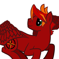 Size: 800x800 | Tagged: safe, artist:legendoflink, imported from derpibooru, oc, oc only, oc:auburn winds, pegasus, pony, cute, flying, looking back, smiling