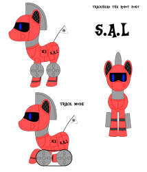 Size: 1286x1500 | Tagged: safe, artist:trackheadtherobopony, imported from derpibooru, oc, oc only, oc:trackhead, pony, robot, robot pony, reference sheet, solo