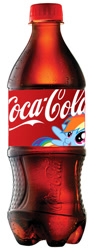 Size: 362x942 | Tagged: safe, imported from derpibooru, rainbow dash, pony, bottle, coke, coke bottle, simple background, soda, white background