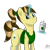 Size: 1000x1000 | Tagged: dead source, safe, artist:afterman, imported from derpibooru, oc, oc only, oc:java chip, pony, unicorn, apron, clothes, coffee, levitation, magic, smiling, telekinesis