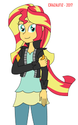 Size: 1219x1941 | Tagged: safe, artist:crazautiz, imported from derpibooru, sunset shimmer, equestria girls, female, solo