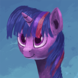 Size: 1100x1100 | Tagged: safe, artist:sycreon, imported from derpibooru, twilight sparkle, pony, unicorn, bust, female, mare, portrait, solo