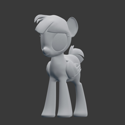 Size: 1920x1920 | Tagged: safe, imported from derpibooru, windy whistles, pony, 3d, female, solo, test