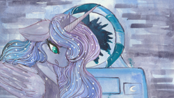 Size: 4800x2700 | Tagged: safe, artist:cityofdreams, imported from derpibooru, princess luna, alicorn, pony, absurd resolution, colored pupils, female, solo