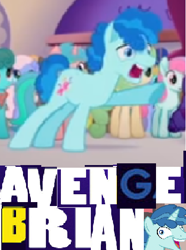 Size: 428x574 | Tagged: safe, artist:horsesplease, imported from derpibooru, party favor, pony, my little pony: the movie, caption, death of brian the balloon, expand dong, exploitable meme, i didn't listen, image macro, meme, revenge