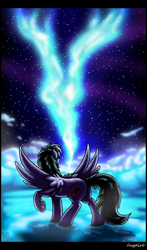 Size: 2520x4280 | Tagged: safe, artist:stormblaze-pegasus, imported from derpibooru, oc, oc only, pegasus, pony, absurd resolution, raised hoof, solo, stars, underhoof