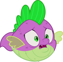 Size: 5000x4934 | Tagged: safe, artist:dashiesparkle, imported from derpibooru, spike, puffer fish, my little pony: the movie, .svg available, absurd resolution, agony, fear, horrified, male, open mouth, simple background, solo, species swap, spike the pufferfish, transparent background, vector