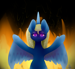 Size: 1576x1451 | Tagged: safe, artist:mysticalelements, imported from derpibooru, alicorn, pony, armpits, crossover, daenerys targaryen, fire, game of thrones, solo