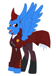 Size: 2120x2851 | Tagged: safe, artist:edcom02, artist:jmkplover, imported from derpibooru, pegasus, pony, fin, guardians of the galaxy, marvel, marvel cinematic universe, mary poppins, yondu, yondu udonta