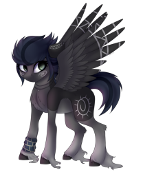 Size: 3321x4000 | Tagged: safe, artist:crazllana, imported from derpibooru, oc, oc only, oc:kama, pegasus, pony, female, high res, mare, simple background, solo, spread wings, transparent background, unshorn fetlocks, wings