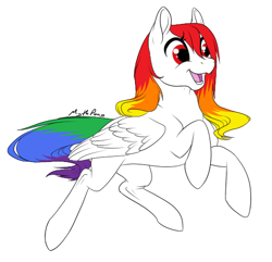 Size: 536x516 | Tagged: safe, artist:mythpony, imported from derpibooru, oc, oc only, unnamed oc, pegasus, pony, female, mare, simple background, solo, white background