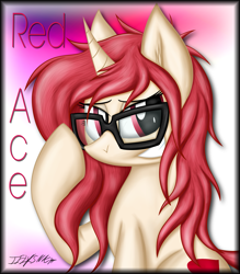 Size: 3193x3653 | Tagged: safe, artist:iflysna94, imported from derpibooru, oc, oc only, oc:strawberry cheesecake, pony, unicorn, female, glasses, mare, solo