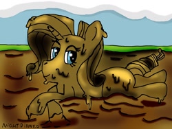 Size: 2000x1500 | Tagged: safe, artist:amateur-draw, imported from derpibooru, rarity, pony, covered in mud, female, mud, muddy, solo, wet and messy