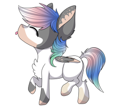 Size: 4500x4000 | Tagged: safe, artist:crazllana, imported from derpibooru, oc, oc only, oc:clyde, pegasus, pony, absurd resolution, eyes closed, male, simple background, solo, stallion, tongue out, transparent background