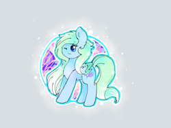 Size: 1024x768 | Tagged: safe, artist:pinkflutter, imported from derpibooru, oc, oc only, oc:amaranthine sky, pegasus, pony, female, mare, one eye closed, solo, wink