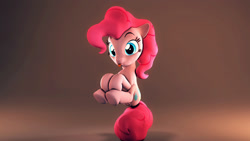 Size: 1920x1080 | Tagged: safe, artist:flushthebatsanta, imported from derpibooru, pinkie pie, earth pony, pony, 3d, cute, diapinkes, female, mare, solo, source filmmaker, tail stand, tongue out