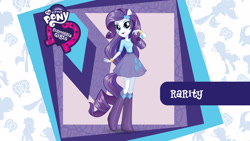 Size: 2560x1440 | Tagged: safe, imported from derpibooru, rarity, equestria girls, equestria girls logo, equestria girls plus, female, mlp club, official, ponied up, solo, wallpaper