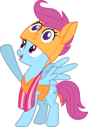 Size: 1367x1967 | Tagged: safe, artist:frownfactory, imported from derpibooru, windy whistles, pony, parental glideance, .svg available, clothes, costume, female, freckles, mare, simple background, solo, svg, transparent background, vector, wings