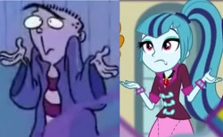 Size: 700x430 | Tagged: safe, imported from derpibooru, screencap, sonata dusk, equestria girls, rainbow rocks, comparison, dueling eds, ed, ed (ed edd n eddy), ed edd n eddy, shrug
