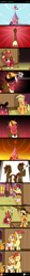 Size: 600x5319 | Tagged: safe, artist:ladyanidraws, imported from derpibooru, apple bloom, applejack, big macintosh, bright mac, pear butter, alicorn, pony, the perfect pear, alicornified, brightbutter, comic, cute, female, hat, jackabetes, kissing, macabetes, magical girl, male, pirate, pirate hat, princess big mac, race swap, shipping, straight, wand