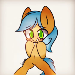 Size: 600x600 | Tagged: safe, artist:lan wu, imported from derpibooru, oc, oc only, oc:文毛, pony, solo