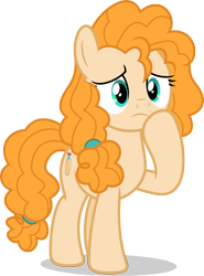 Size: 7000x9462 | Tagged: safe, artist:luckreza8, imported from derpibooru, pear butter, earth pony, pony, the perfect pear, .svg available, absurd resolution, female, mare, raised hoof, simple background, solo, transparent background, vector