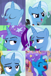 Size: 600x900 | Tagged: safe, imported from derpibooru, screencap, starlight glimmer, trixie, pony, unicorn, all bottled up, boast busters, magic duel, my little pony: the movie, no second prances, to where and back again, collage, comparison, cropped, female, mare