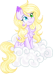 Size: 178x249 | Tagged: safe, artist:sketchyhowl, imported from derpibooru, oc, oc only, pegasus, pony, animated, cloud, female, gif, heterochromia, mare, pixel art, simple background, solo, transparent background