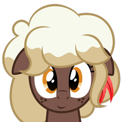 Size: 7667x7667 | Tagged: safe, artist:besttubahorse, imported from derpibooru, oc, oc only, oc:sweet mocha, pony, absurd resolution, bust, cute, floppy ears, freckles, looking at you, mochabetes, ocbetes, simple background, smiling, solo, transparent background, vector