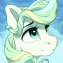 Size: 600x600 | Tagged: safe, artist:silentwulv, imported from derpibooru, vapor trail, pony, bust, female, mare, portrait, solo