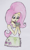 Size: 749x1240 | Tagged: safe, artist:marta4708, imported from derpibooru, fluttershy, bird, equestria girls, female, solo, traditional art