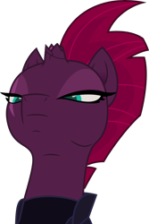 Size: 3345x5000 | Tagged: safe, artist:dashiesparkle, imported from derpibooru, tempest shadow, pony, unicorn, my little pony: the movie, absurd resolution, armor, broken horn, eye scar, female, high res, lidded eyes, mare, scar, show accurate, simple background, solo, transparent background, vector